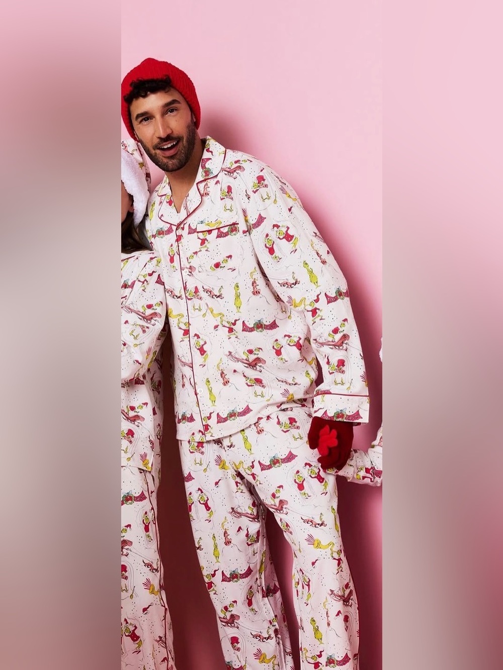 Posh Peanut x Dr. Seuss the grinch flanellette Pajama set men’s medium new